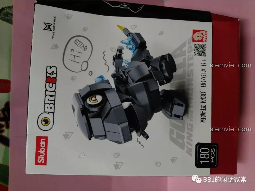 Review Sluban B0761A Godzilla chibi - Đồ chơi lắp ráp siêu đáng yêu cho bé!