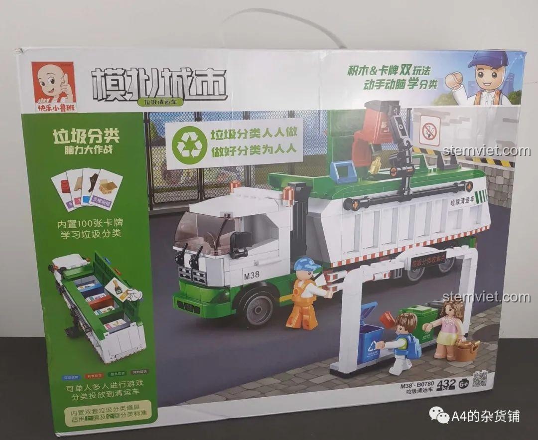 Đánh giá Sluban B0780 Xe Tải Chở Rác: Bé Vừa Chơi Vừa Học!