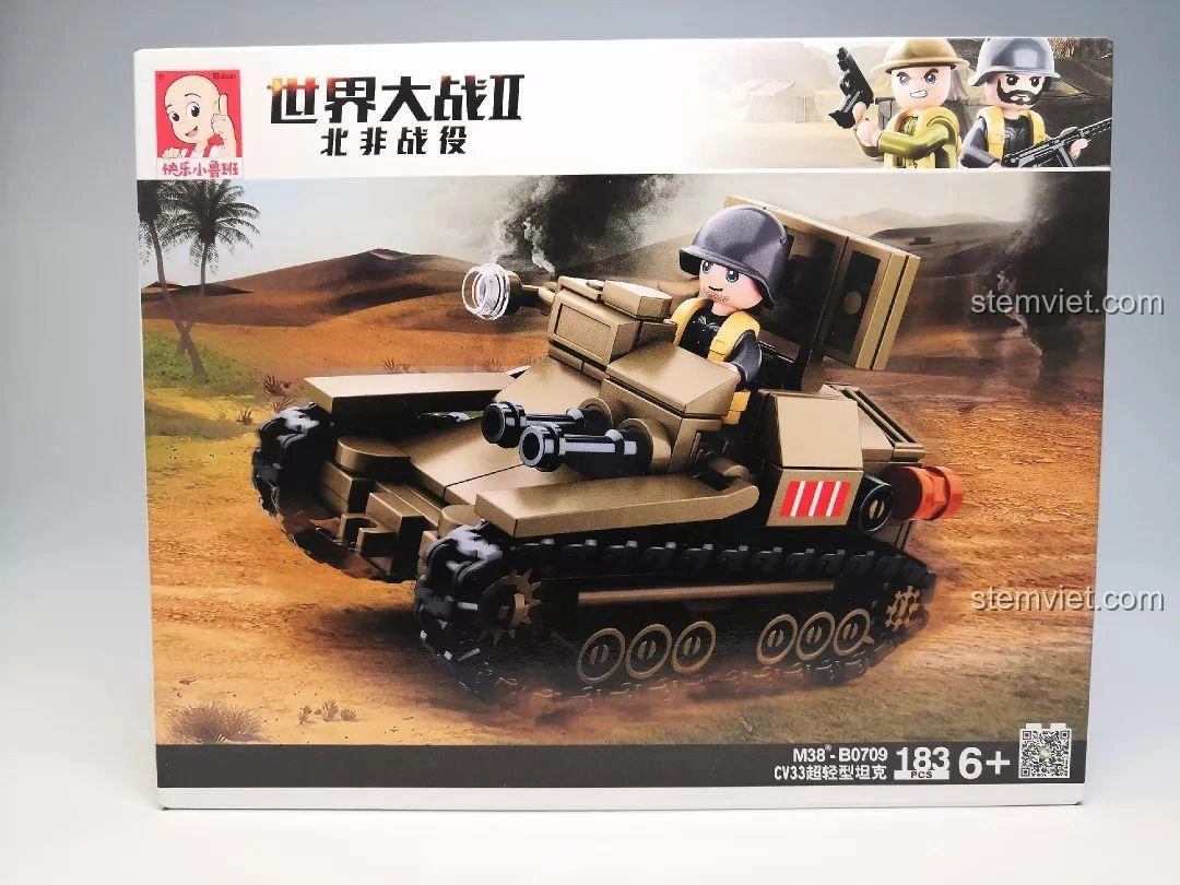 Review Sluban M38-B0709 Xe Tăng CV33: Đồ Chơi Lắp Ráp Cực Chất Cho Bé Trai!