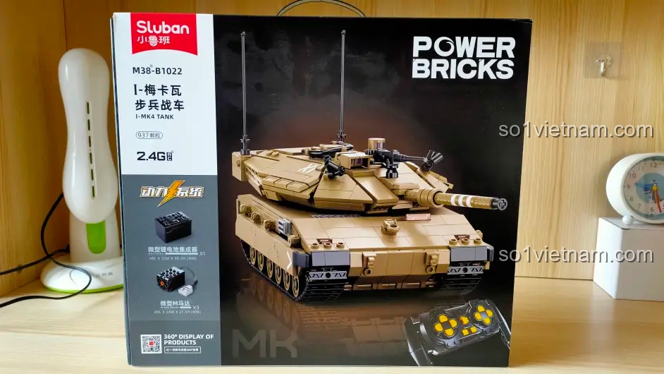 Đánh giá Sluban M38-B1022: Xe tăng Merkava MK4 RC cực ngầu