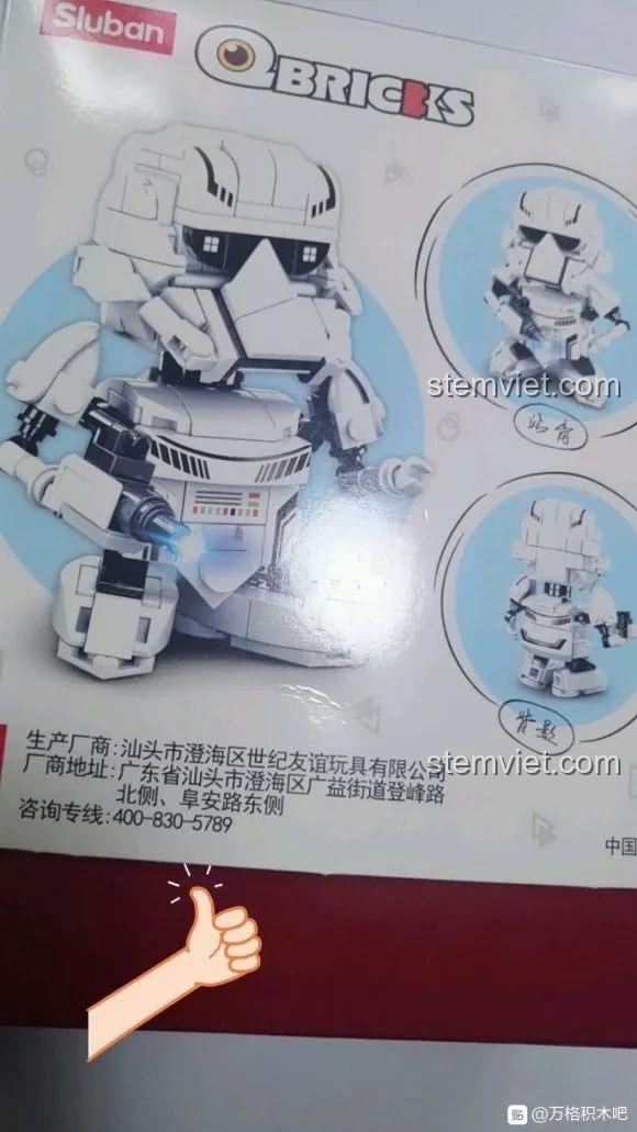 Đánh giá Sluban Q Binh Đế Chế: Lắp Ráp Stormtrooper Q Siêu Cute!