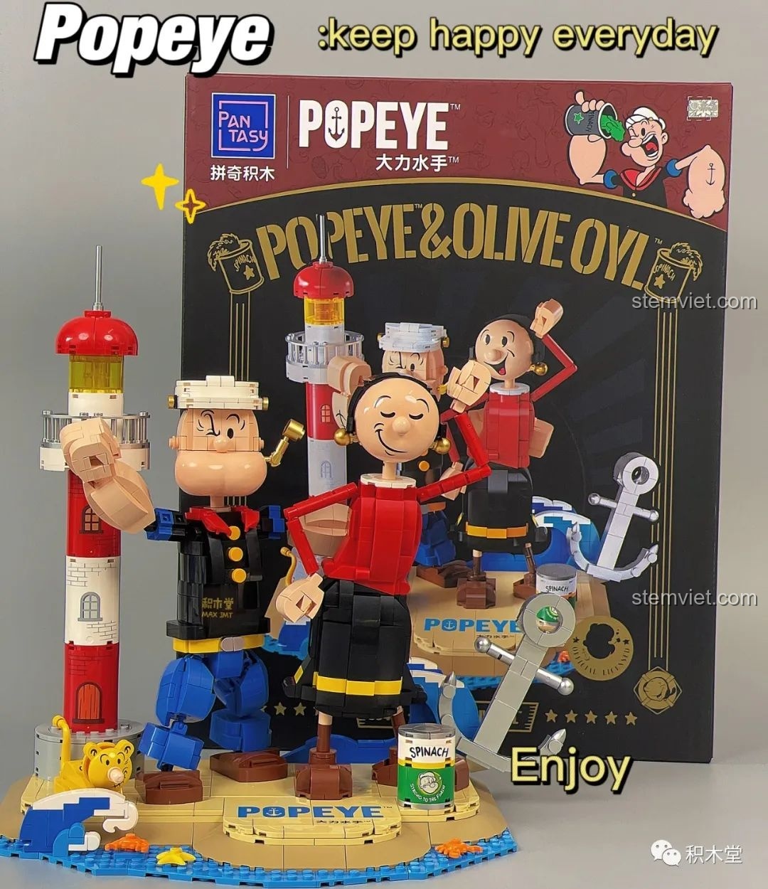 Review Pantasy 86401 Thủy Thủ Popeye: Vé Về Tuổi Thơ 8x!