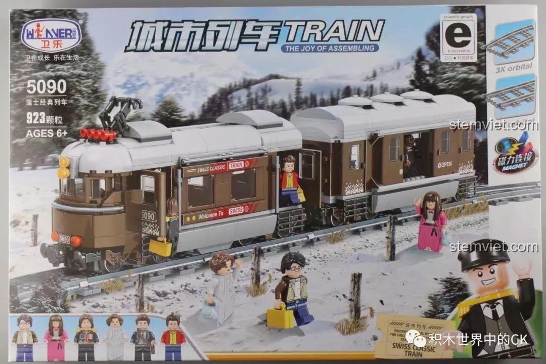 Review Winner 5090 Tàu Hỏa: Tàu Hỏa Thành Phố Cổ Điển Thụy Sĩ - Lắp mê luôn!