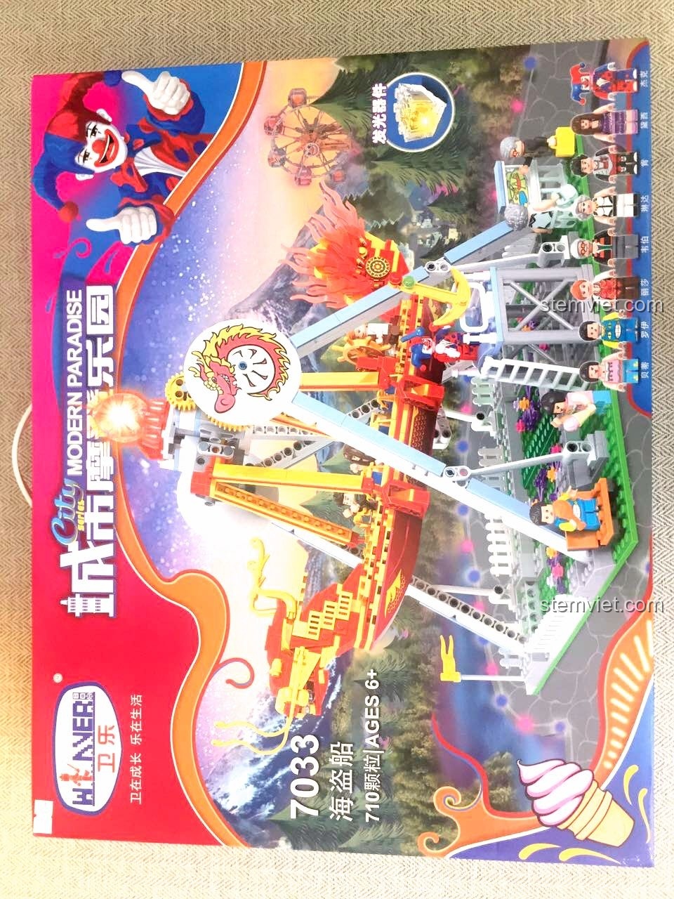 Review Winner 7033 Tàu Lượn Cướp Biển: Trải nghiệm công viên giải trí tại nhà