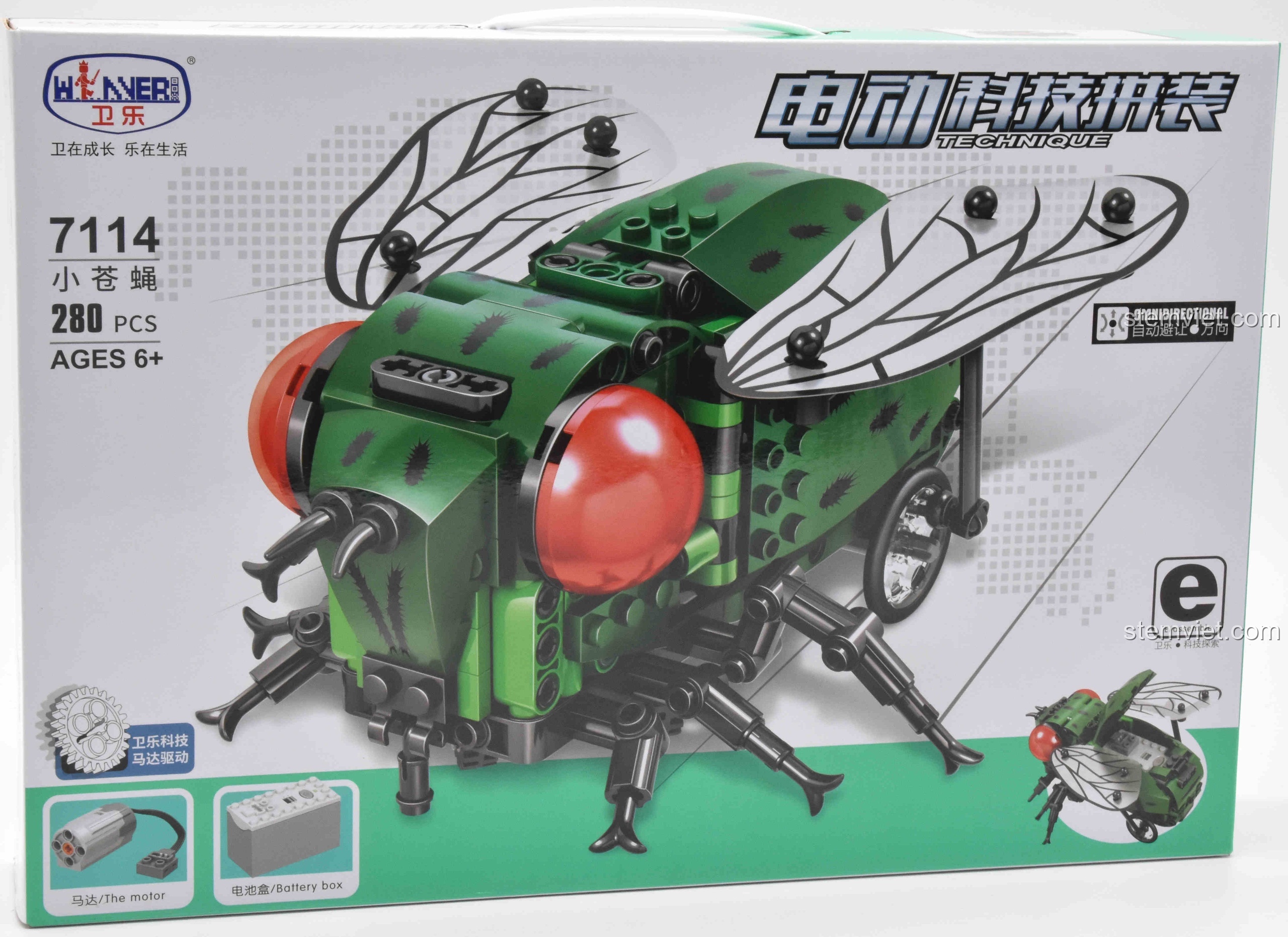 Review Winner 7114: Chú Ruồi Máy Động - Lắp Ráp Sáng Tạo!