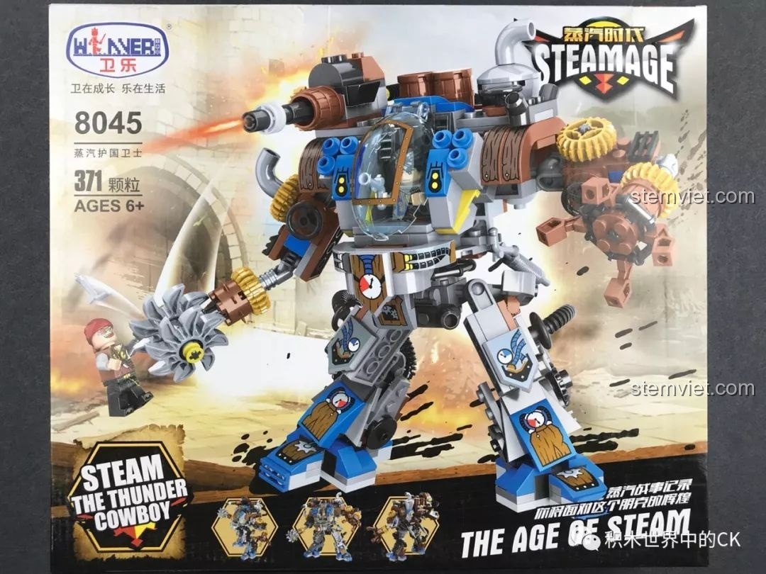 Review Winner 8045 Vệ Sĩ Hộ Quốc Hơi Nước: Robot Mech Steampunk Cực Ngầu!