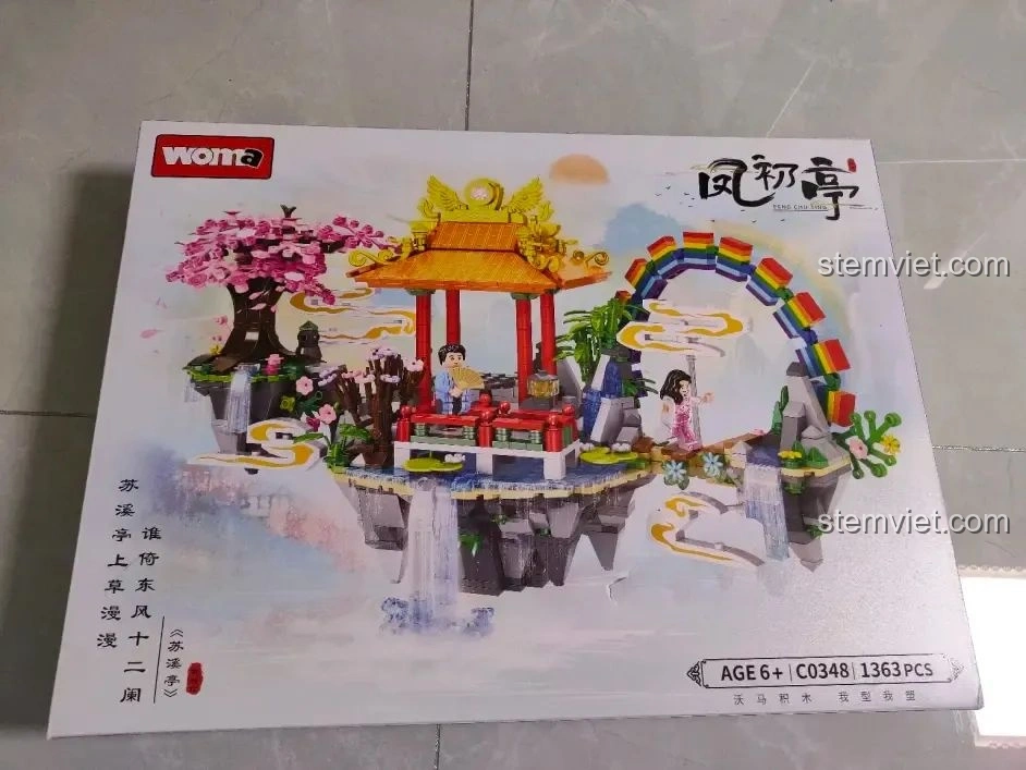 Đánh giá WOMA C0348 Đình Phượng Sơ: Đồ chơi lắp ráp siêu phẩm cho bé 6+