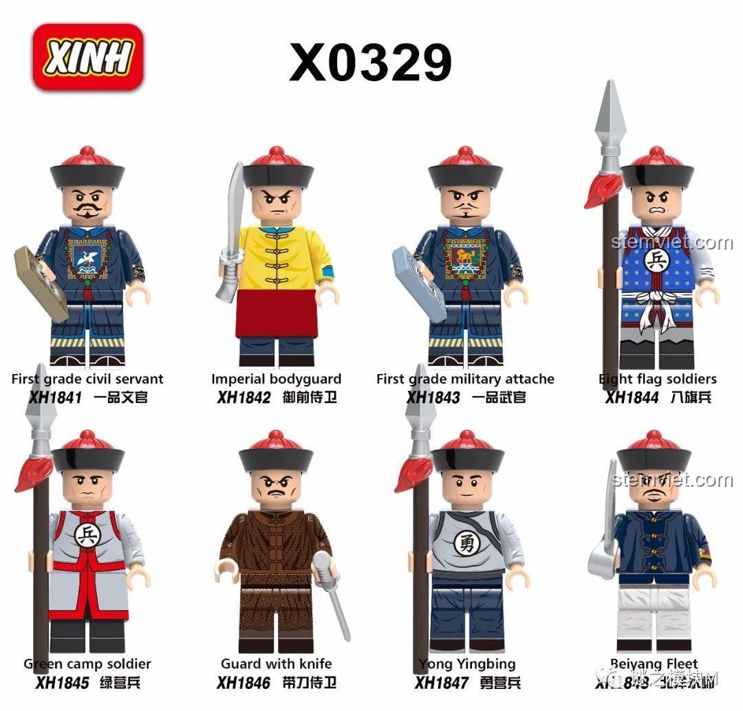 Review XINH 1848 Minifigure Quan Lính Triều Thanh: Đồ Chơi Lịch Sử Cực Chất Cho Bé!