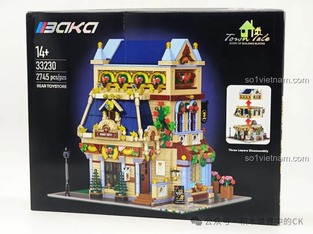 Review BAKA 33230 Ngôi Nhà Đồ Chơi Gấu: Lắp Ráp Mê Ly!