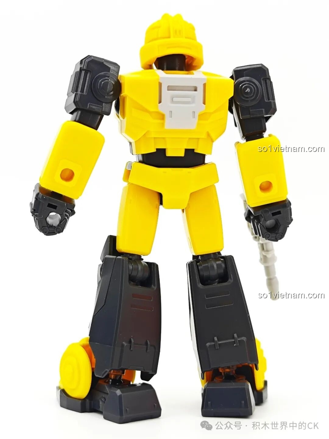 Mặt sau của figure B-127 Blokees 71105, thiết kế đơn giản nhưng vẫn giữ được nét đặc trưng.