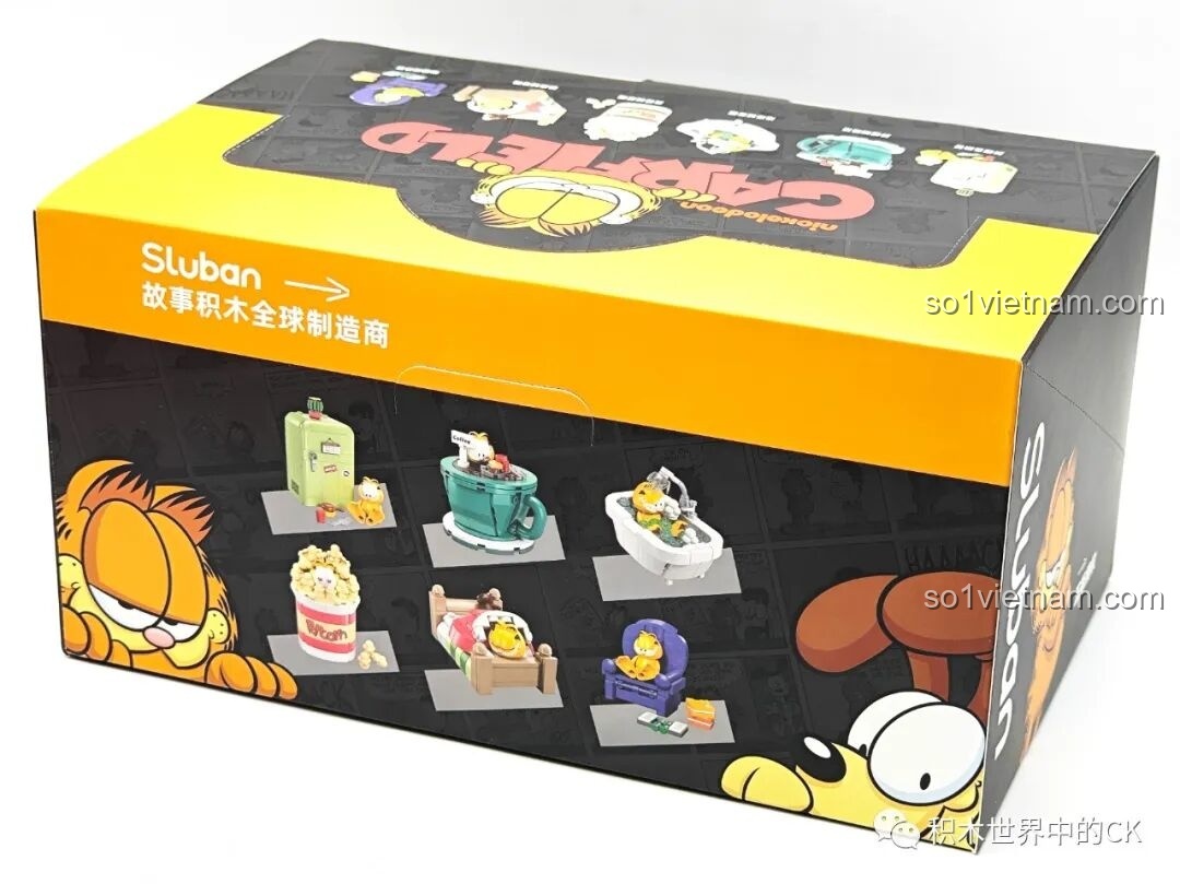 Review Bộ Lắp Ghép Garfield 6 Mẫu Sluban: Siêu Dễ Thương!