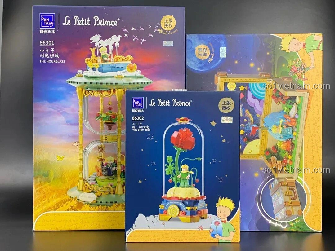 Review Bộ Lắp Ghép Hoàng Tử Bé Pantasy: Đồng Hồ Cát & Vali Xịn Xò