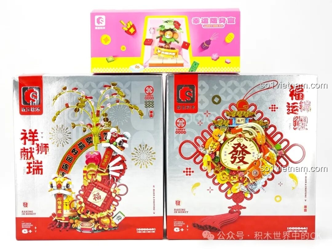 Review Bộ Lắp Ráp SEMBO 605044: Mang Tết Về Nhà Cùng Phúc Lộc Song Toàn