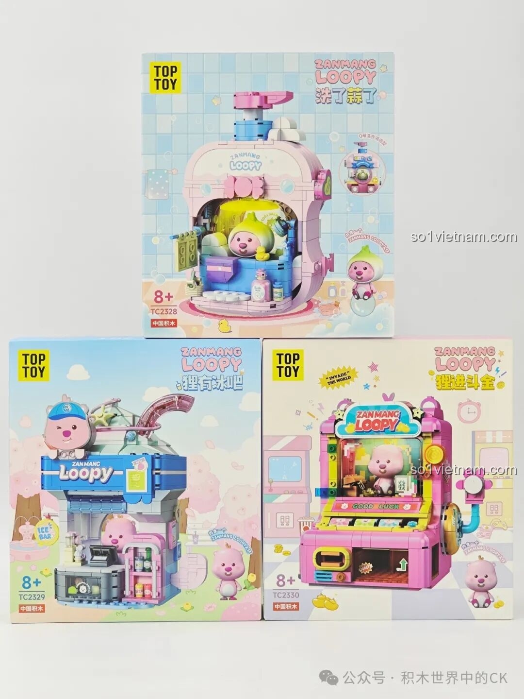 Review Bộ Xếp Hình Quầy Bar Kem Loopy TC2329 Siêu Cưng