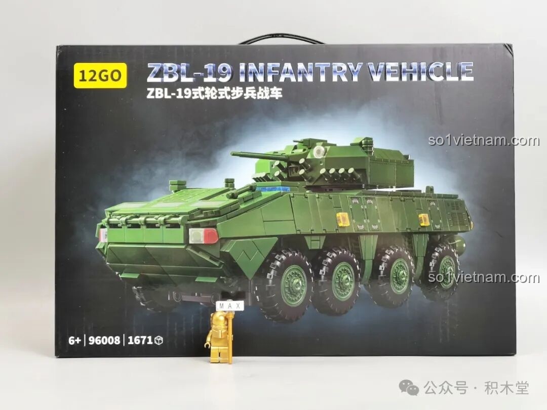 Đánh giá 12GO 96008 Xe Chiến Đấu Bộ Binh ZBL-19: Lắp ráp cực đã, bé trai mê tít!