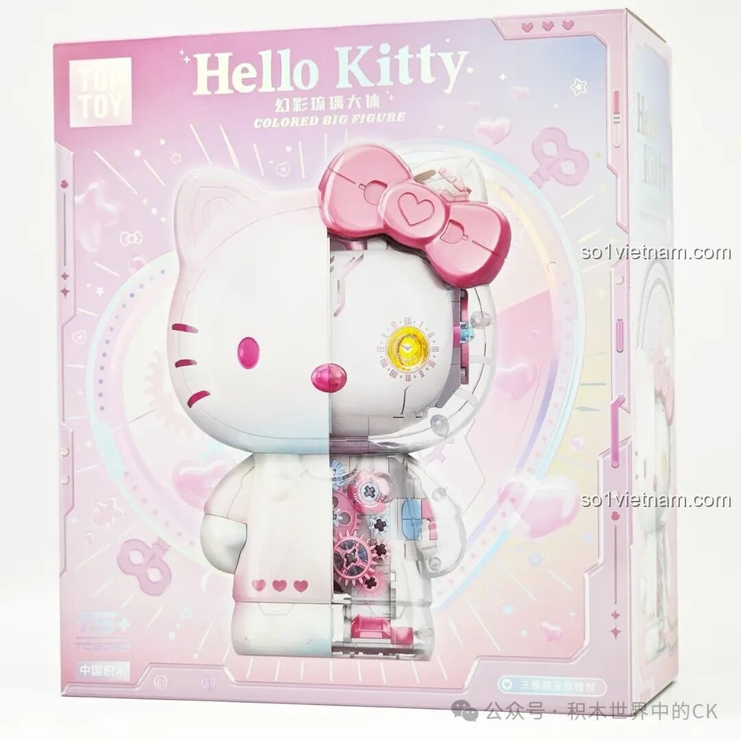 Review Mô hình Hello Kitty Bạc Kim Đại Thể - Đồ chơi lắp ráp độc đáo