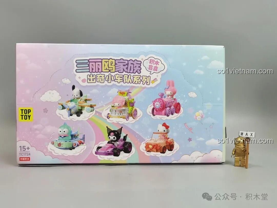 Review Bộ Lắp Ghép Sanrio Characters TC1724: Đội Xe Kỳ Diệu Cực Xịn Xò!
