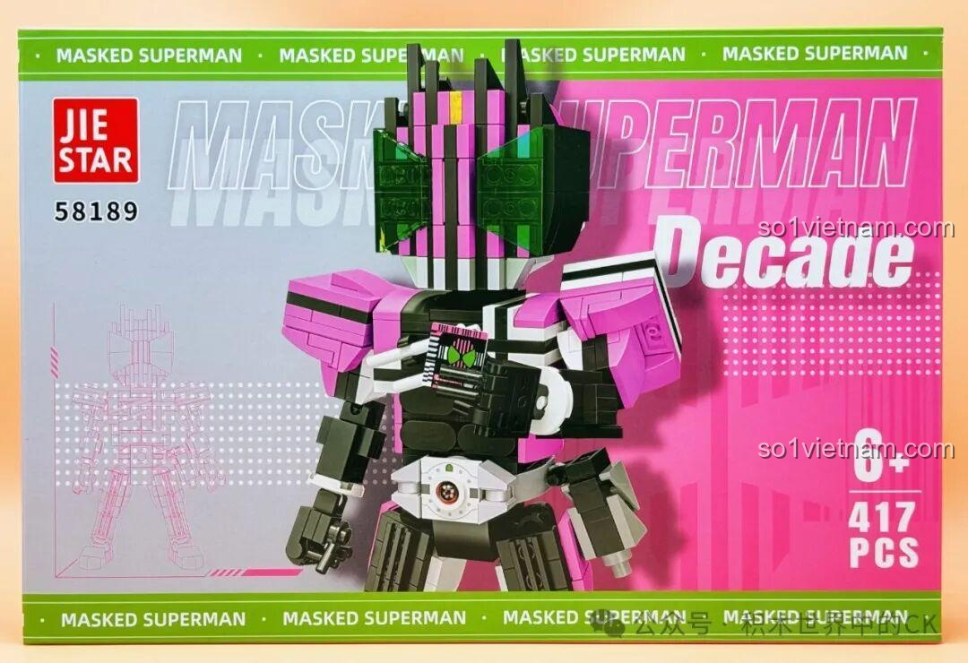 Review JIESTAR 58189 Kamen Rider Decade: Siêu phẩm cho bé trai 6+!