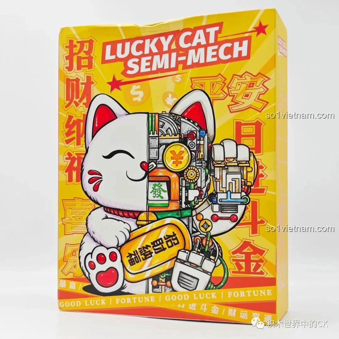 Đánh giá NiceBrick 200619 Mèo Thần Tài Nửa Robot: Đồ chơi lắp ghép cực "chất" cho bé!