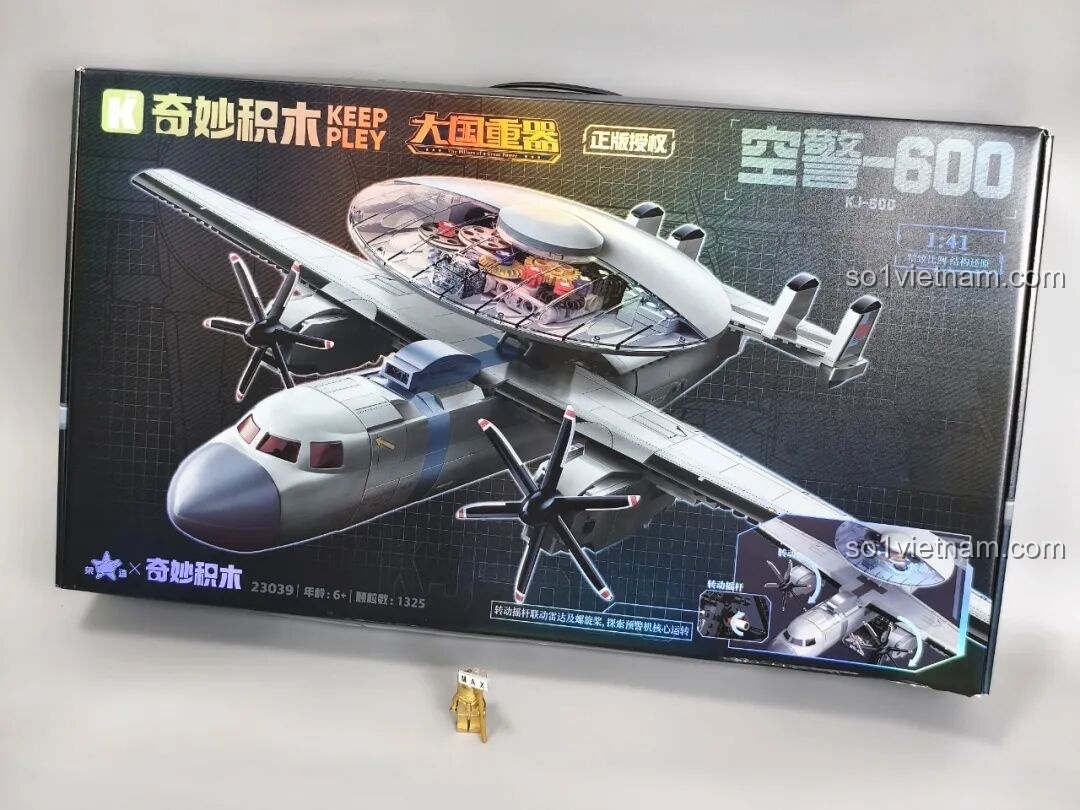 Review Keeppley 23039 Mô hình KJ-600: Máy bay cảnh báo sớm cực chất cho bé!