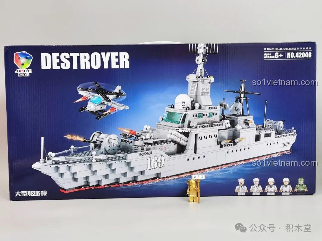 Review Tàu Khu Trục Tên Lửa Lớn JIQILE 42046: Đẹp Mắt Nhưng Chất Lượng Cần Cải Thiện