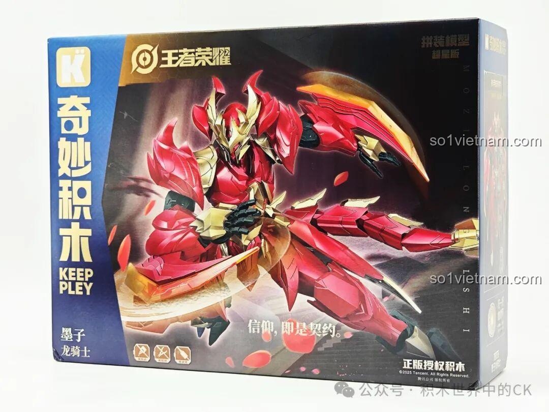 Review Mô hình Mecha Mặc Tử - Long Kỵ Sĩ Keeppley 78036