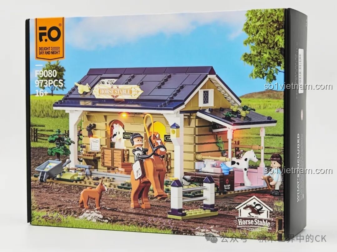 Review FunWhole F9080 Chuồng Ngựa: Set lắp ráp chill phết!