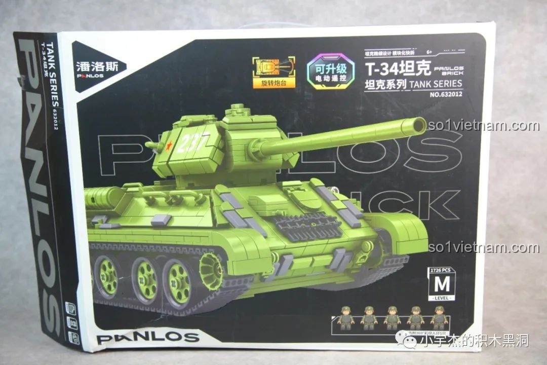 Đánh giá Panlos Brick 632012 T-34: Món quà cho bé mê xe tăng