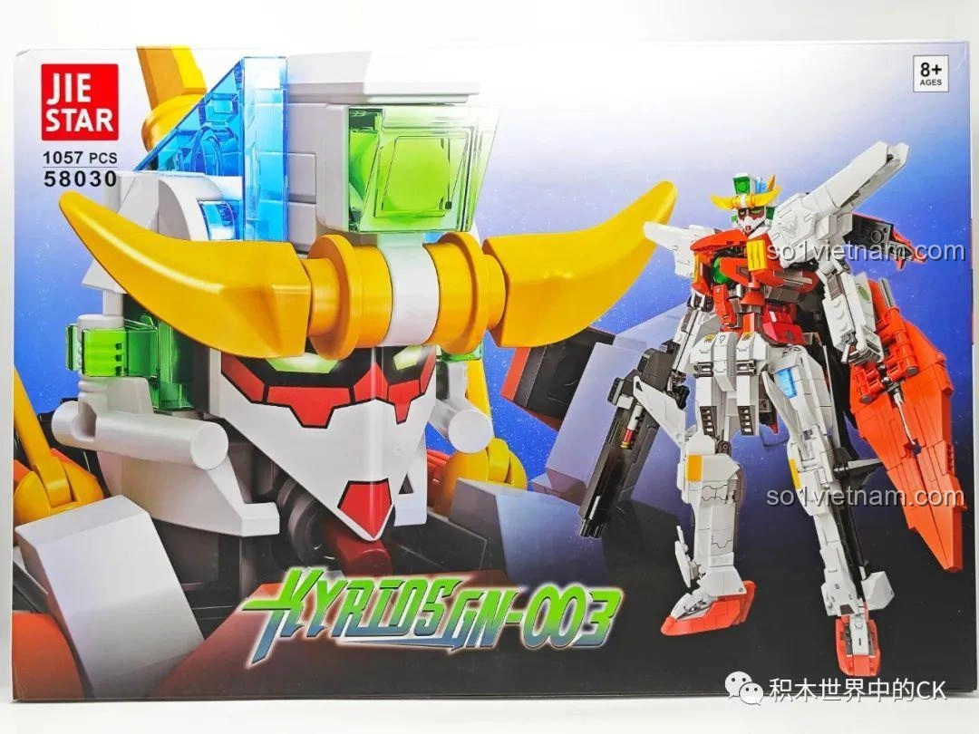 Review JIESTAR 58030 Gundam Kyriosgn-003: Lắp ráp mê ly cho bé trai 8+