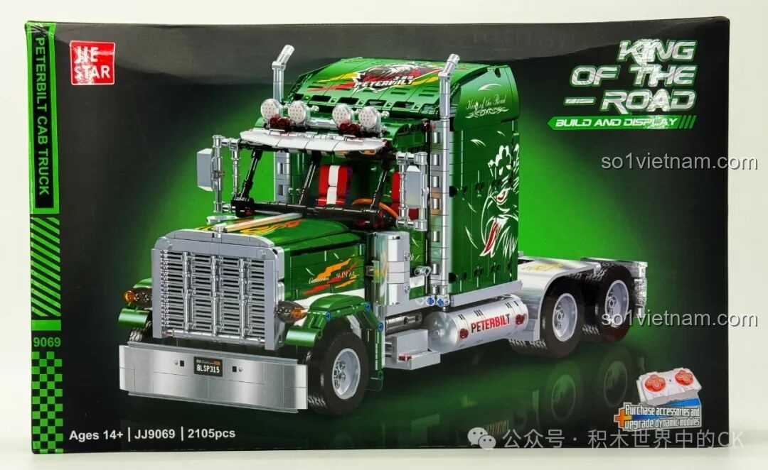 Review JIESTAR JJ9069 Peterbilt 389: Siêu phẩm xe đầu kéo Mỹ cực chất!