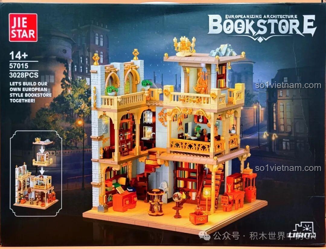 Review JIESTAR 57015 Thư viện Châu Âu: Lắp ráp mô hình kiến trúc độc đáo