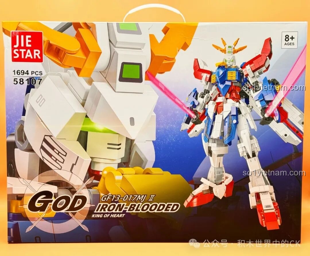 Review JIESTAR 58107 God Iron-Blooded: Gundam Lắp Ráp Siêu Khủng!