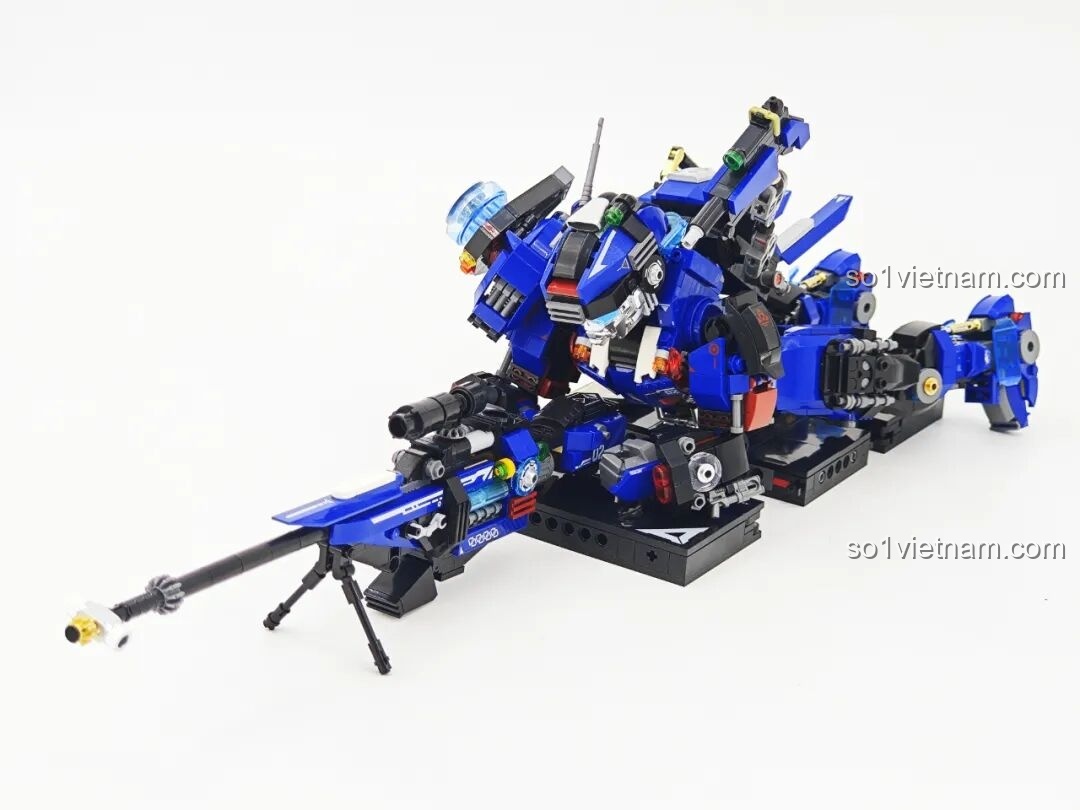 Review Keeppley 23102 Robot Xạ Thủ Thần Súng: Mecha áo choàng cực ngầu!