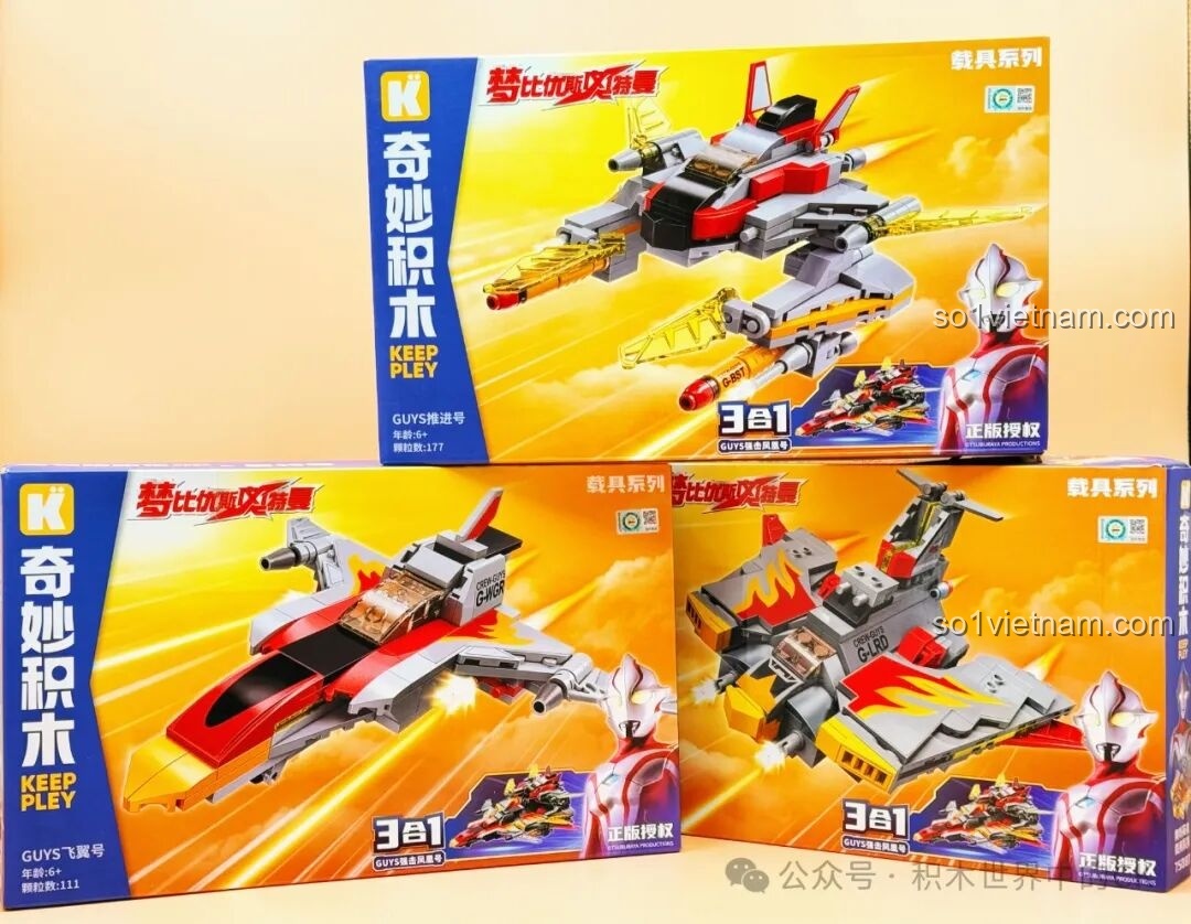 Review Keeppley 75089: Bộ lắp ráp GUYS Cường Kích Phượng Hoàng 3-in-1
