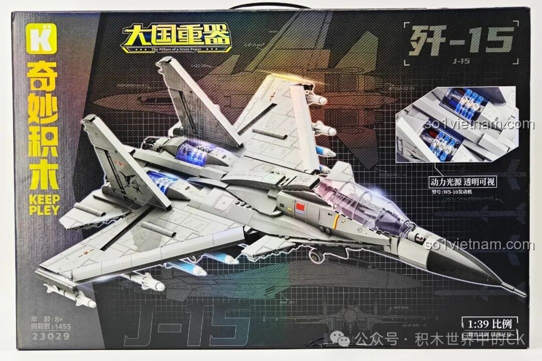 Review Bộ Lắp Ráp J-15 Keeppley: Máy Bay Chiến Đấu Cực Chất