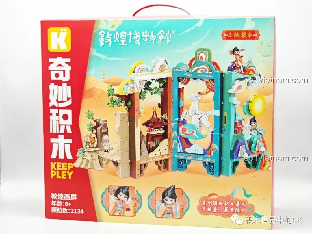 Review Keeppley K19906 Màn Hình Tranh Đôn Hoàng: Đẹp mê hồn!