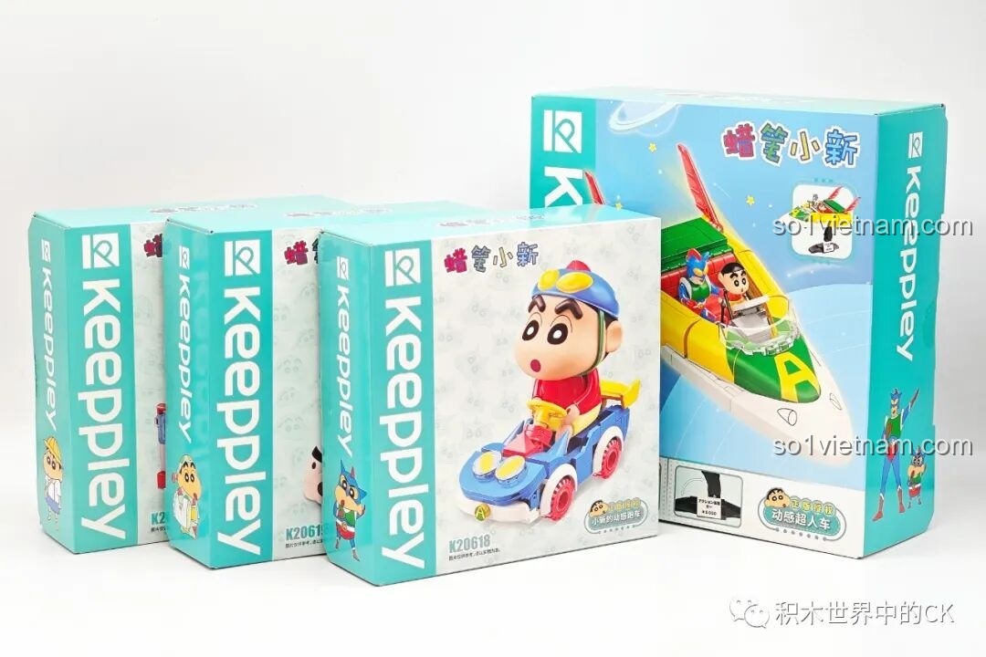 Review Keeppley K20618: Xe thể thao động lực Shin-chan cực "xịn"