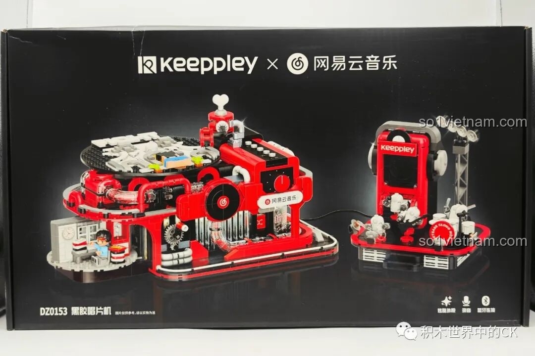 Review Keeppley Máy hát đĩa than: "Lắp ráp thế giới âm nhạc" cực chill