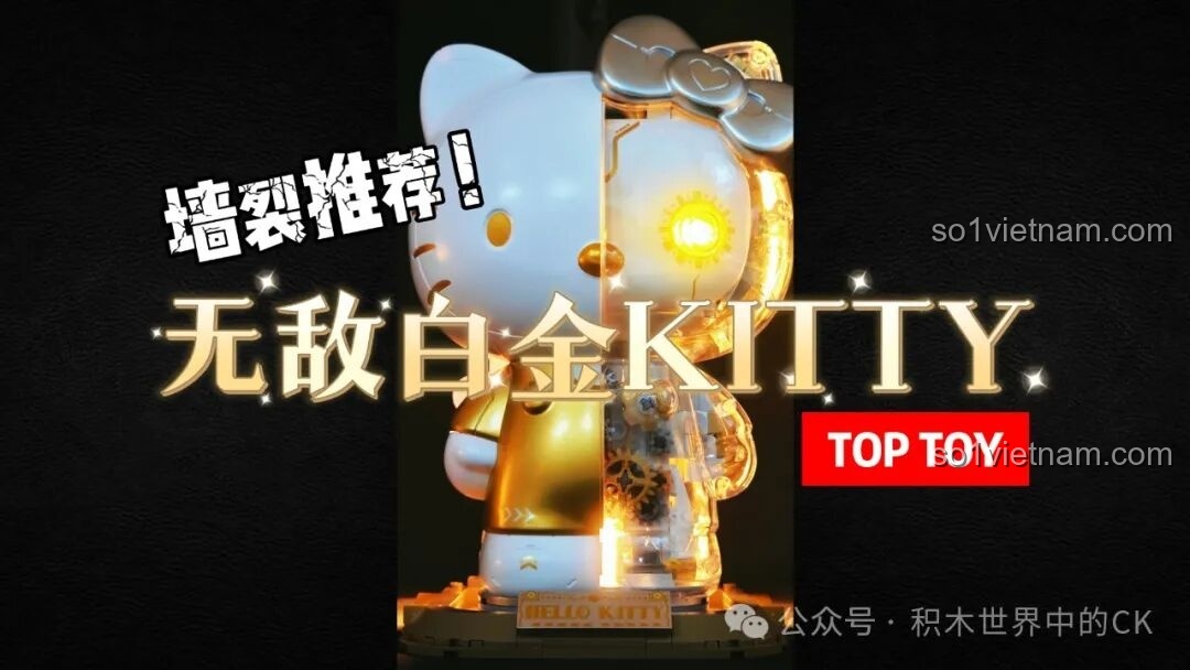 Review Mô hình Hello Kitty Bạc Kim TOP TOY - Lắp ráp cực đã!
