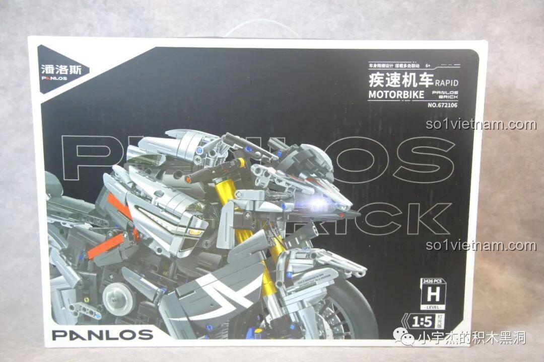 Review Panlos 672106 Mô tô Tốc Độ Rapid: Lắp ráp cực đã, trưng bày cực ngầu!