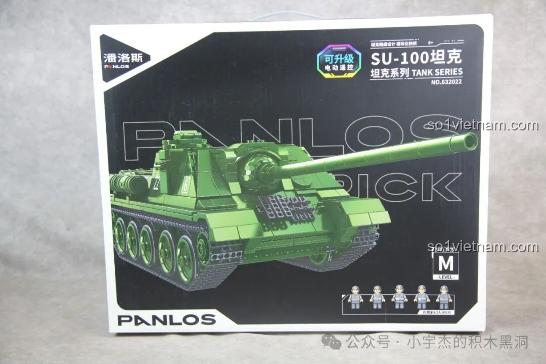 Review Bộ Lắp Ráp Xe Tăng SU-100 PanlosBrick 632022 Siêu Chi Tiết