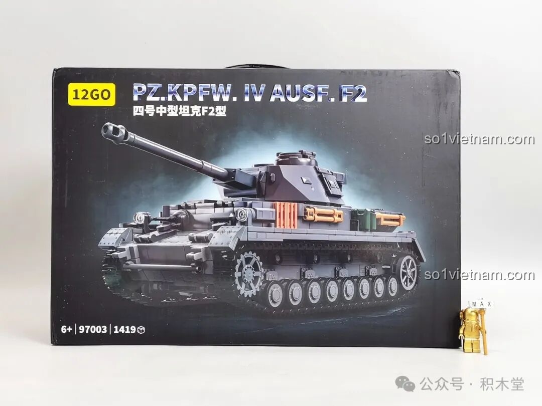 Review Xe tăng Panzer IV F2 12GO: Lắp ráp chi tiết, giá hời