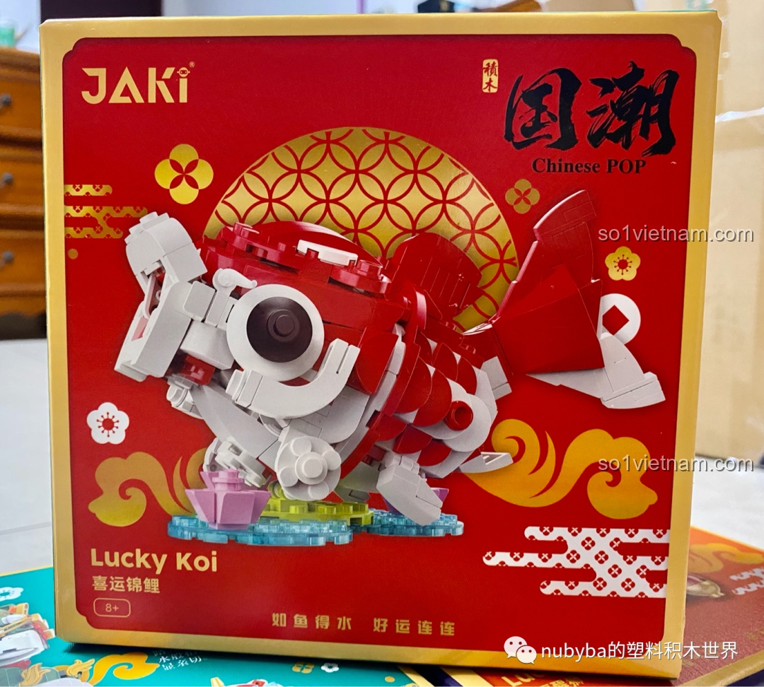 Review JAKI Cá Chép May Mắn JK20236: Lắp mê ly, trưng bày cực chill!