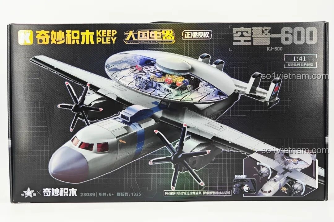 Review Keeppley KJ-600: Máy bay cảnh báo sớm 'Mắt thần' cực chất cho bé!