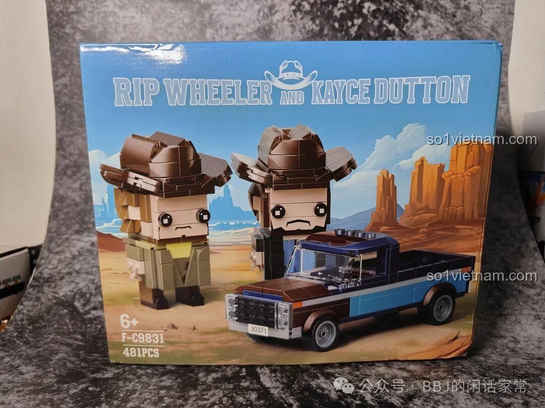 Review bộ lắp ghép Yellowstone F-C9831: Rip Wheeler & Kayce Dutton cực chất!