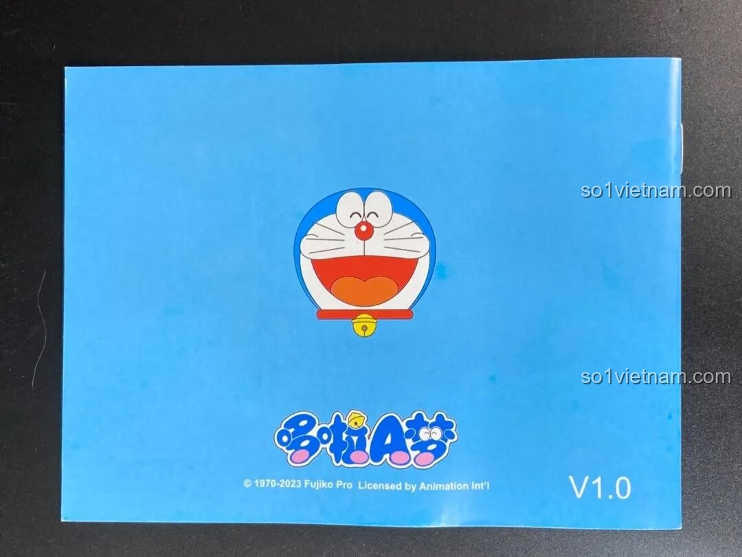 Sách hướng dẫn lắp ráp của bộ Keeppley Doraemon K20415, hình ảnh minh họa to, rõ ràng.
