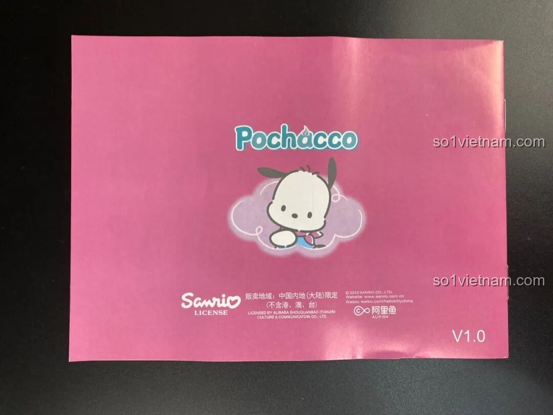 Sách hướng dẫn lắp ráp của bộ đồ chơi Keeppley Pochacco cupcake K20821, hình ảnh rõ ràng, dễ thực hiện.