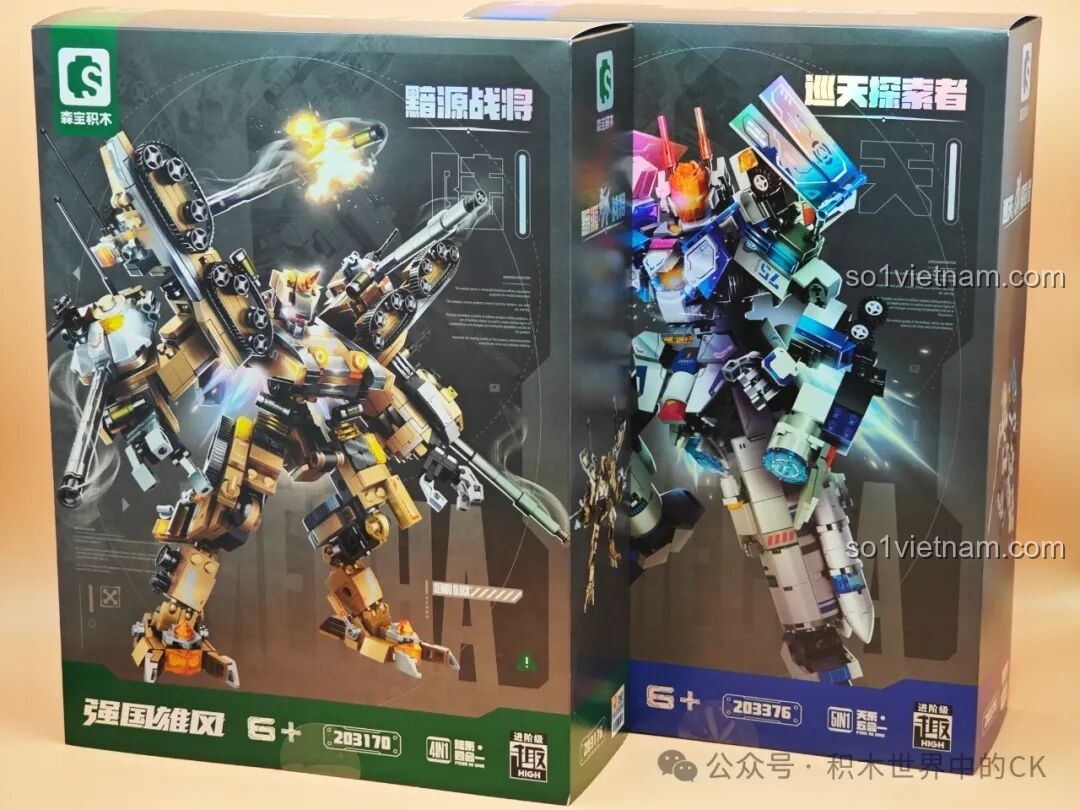 Review SEMBO 203170 & 203376: Mecha biến hình cực đỉnh cho bé!
