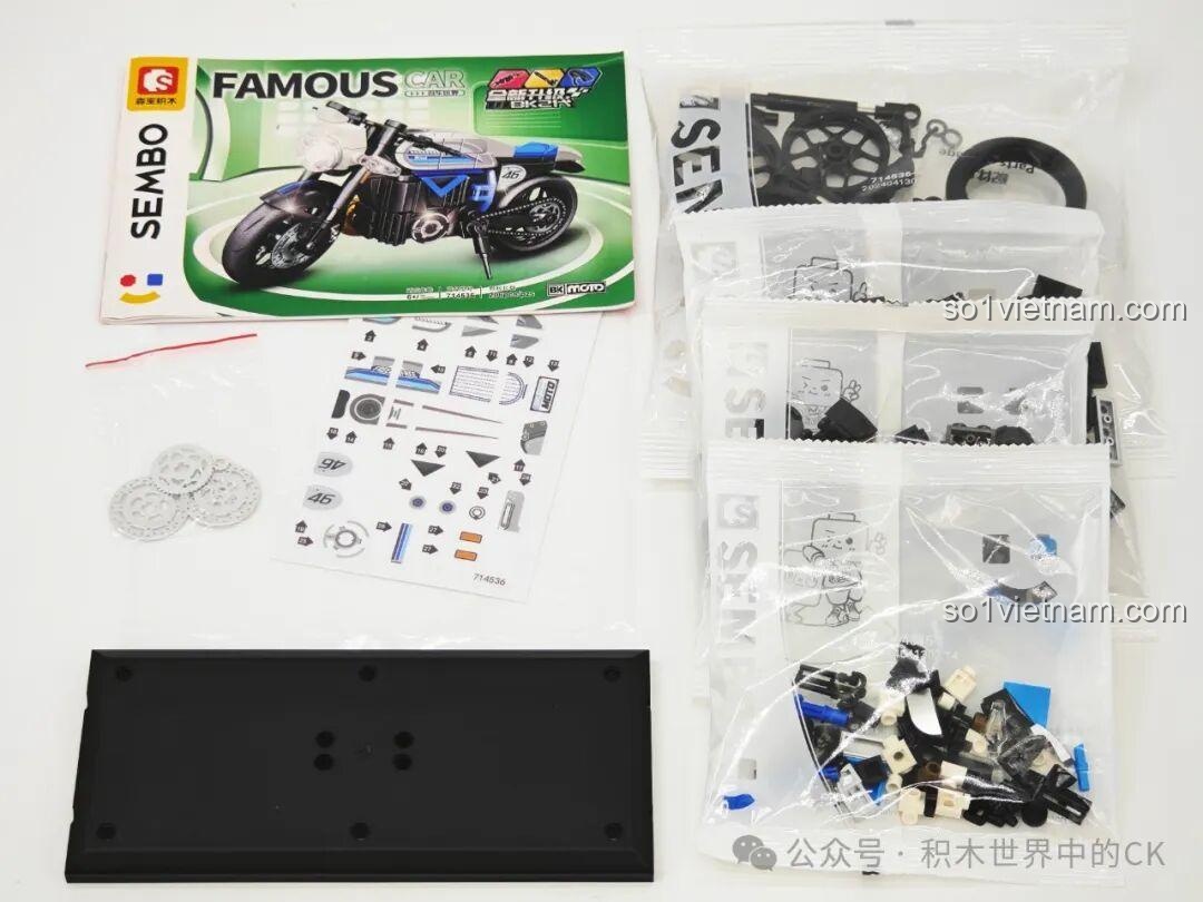 Review Sembo 714537: Mô Hình Xe Mô Tô Yamaha V-MAX Đỉnh Cao Cho Bé Trai
