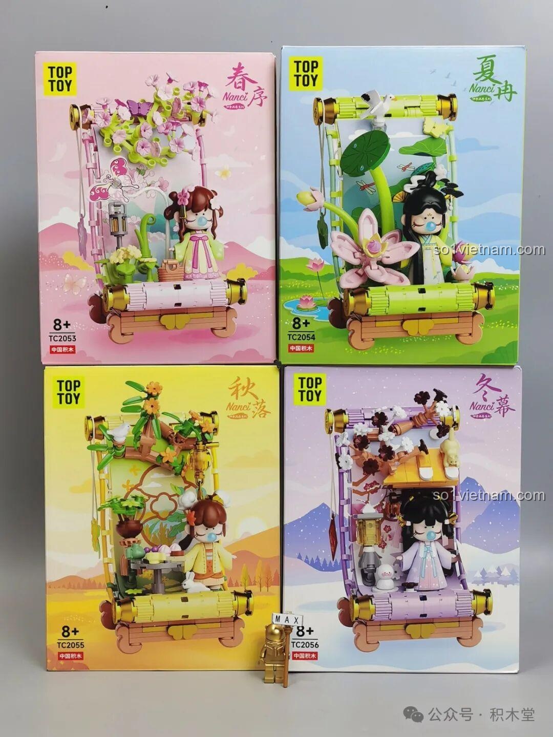 Review TOP TOY Nanci Bức Tranh Bốn Mùa: Set lắp ráp chill
